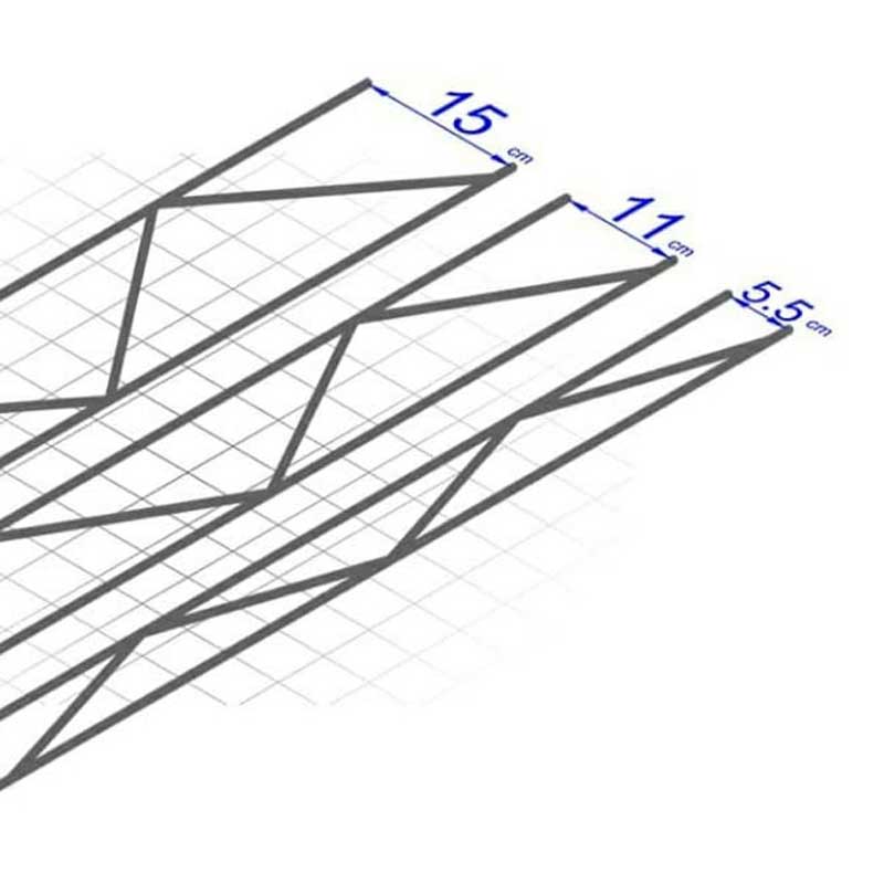 میلگرد بستر عرض ۵،۵ سانت